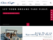 Tablet Screenshot of chriscraft.com